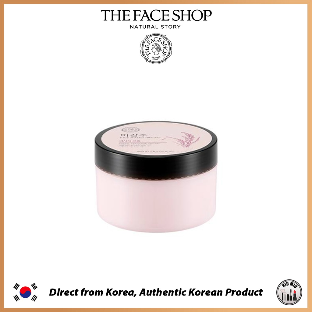 THE FACE SHOP Rice Water Bright Facial Massage Cream 200ml *ORIGINAL KOREA*