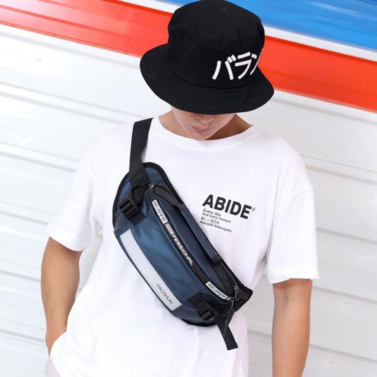 Túi Đeo Chéo Nam, Túi Bao Tử Vải Bóng Chống Nước, Nhiều Ngăn Tiện Dụng Cá Tính TC68 | BigBuy360 - bigbuy360.vn