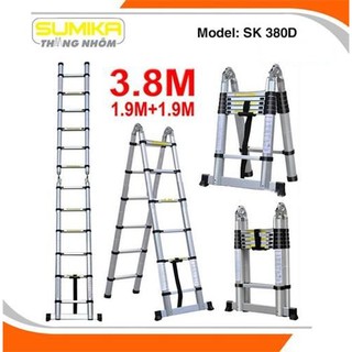 Thang nhôm rút chữ a sumika sk 380d