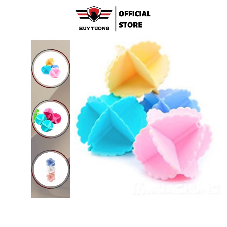 Bộ 12 banh giặt quần áo siêu sạch cao cấp (loại nhỏ) và Bộ 6 banh giặt sạch quần áo (loại lớn) - HUY TUONG