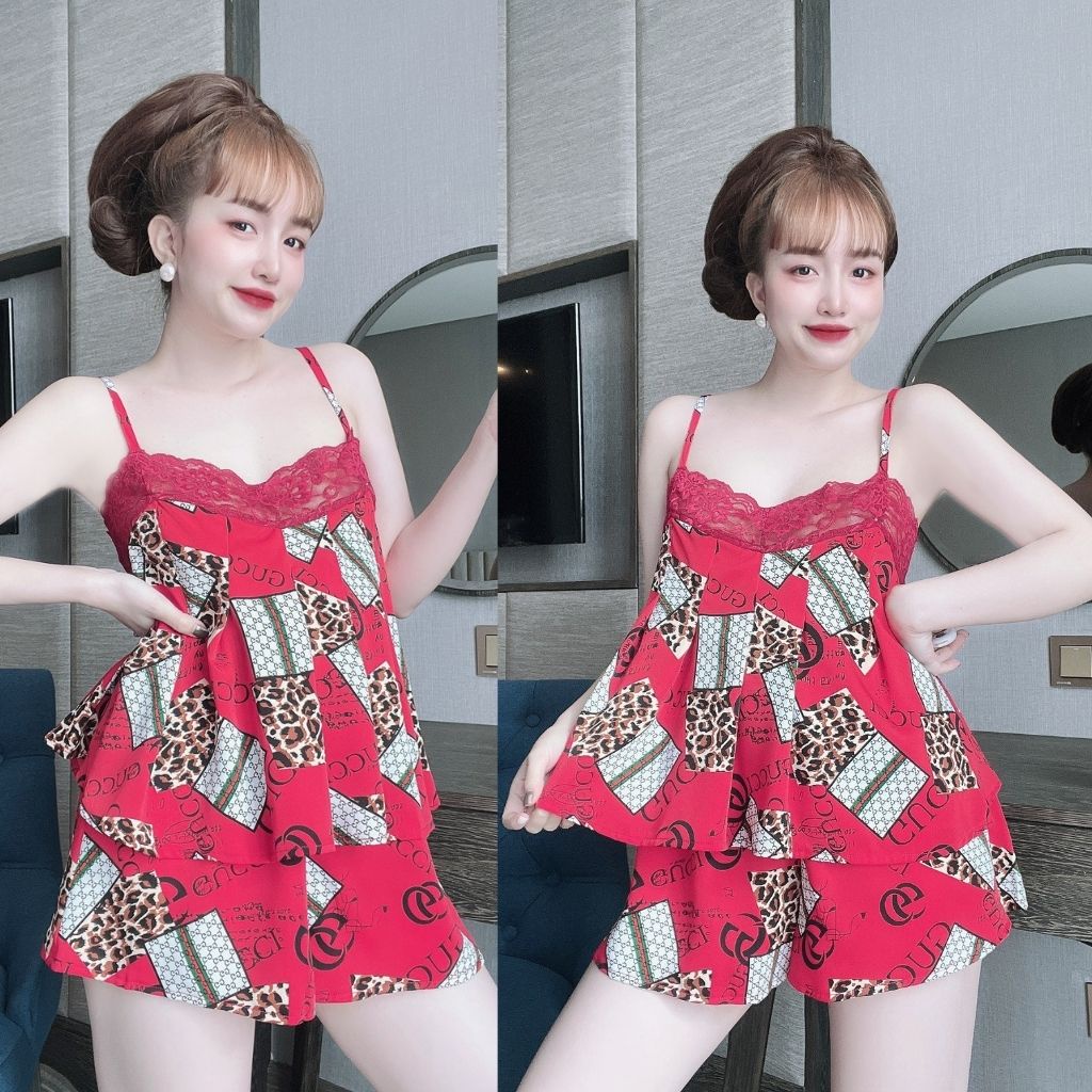 Đồ Bộ Mặc Nhà Bigsize Đồ Ngủ Sexy Quyến Rũ Tôn Dáng Chất Liệu Lụa Cao Cấp Mềm Mại