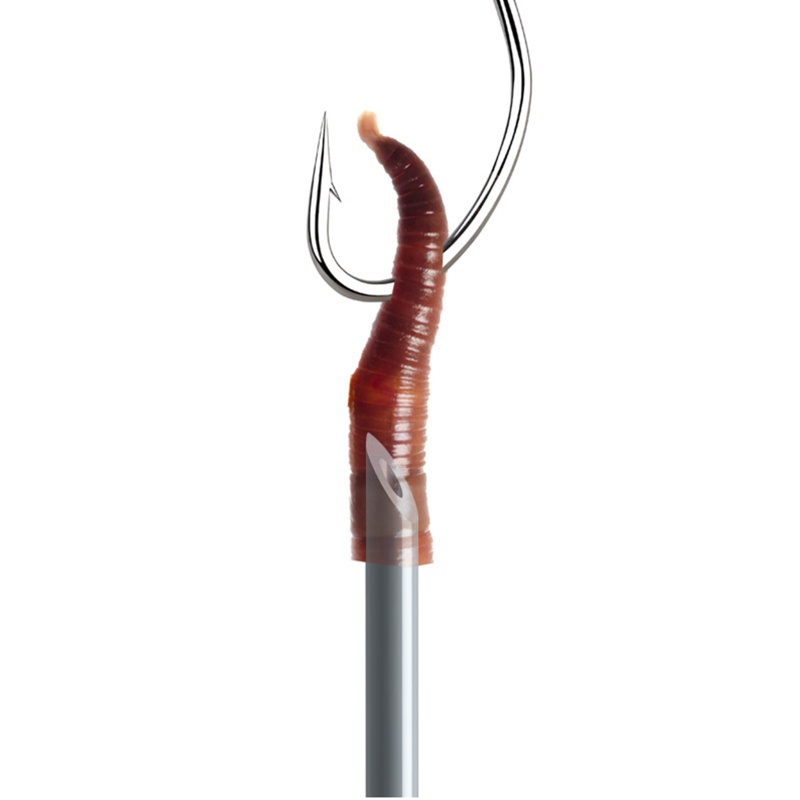 Bộ 5 Mồi Giun Giả Bằng Thép Không Gỉ Chuyên Dụng
