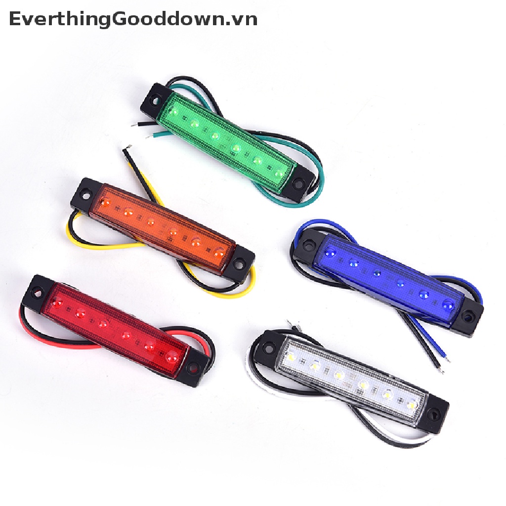 1 Đèn Led Tín Hiệu 12V 6 Bóng Cho Xe Tải