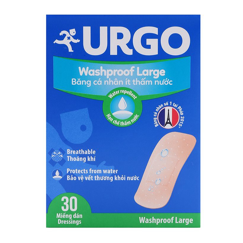 Băng cá nhân Urgo/ Zilgo New/ Bluego hộp 102 miếng