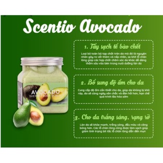 Tẩy tế bào da chết body Beauty Buffet Scentio Avocado 350ml