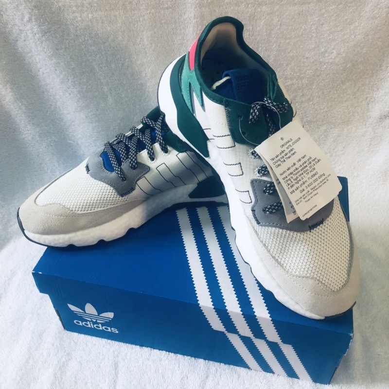adidas NITE JOGGER Giày Nam Màu Trắng Phối Họa Tiết