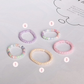 Nhẫn handmade hạt cườm nhũ bóng Twinkles