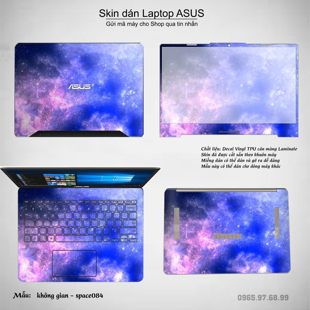 Skin dán Laptop Asus in hình không gian _nhiều mẫu 14 (inbox mã máy cho Shop)