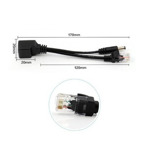 POE splitter 12V dùng cho camera IP - Ghép nguồn 12V lên dây mạng cho camera IP