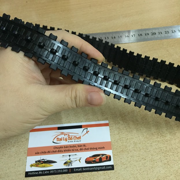 [RUBYRC] Bánh xích nhựa dài 33cm dùng để chế tạo xe tăng xe công trình robot tại RUBYRC