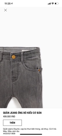 Quần bò zara BT dư xịn