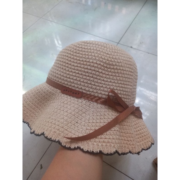 [ẢNH THẬT]Nón thời trang vành nhỏ thắt nơ siêu xinh