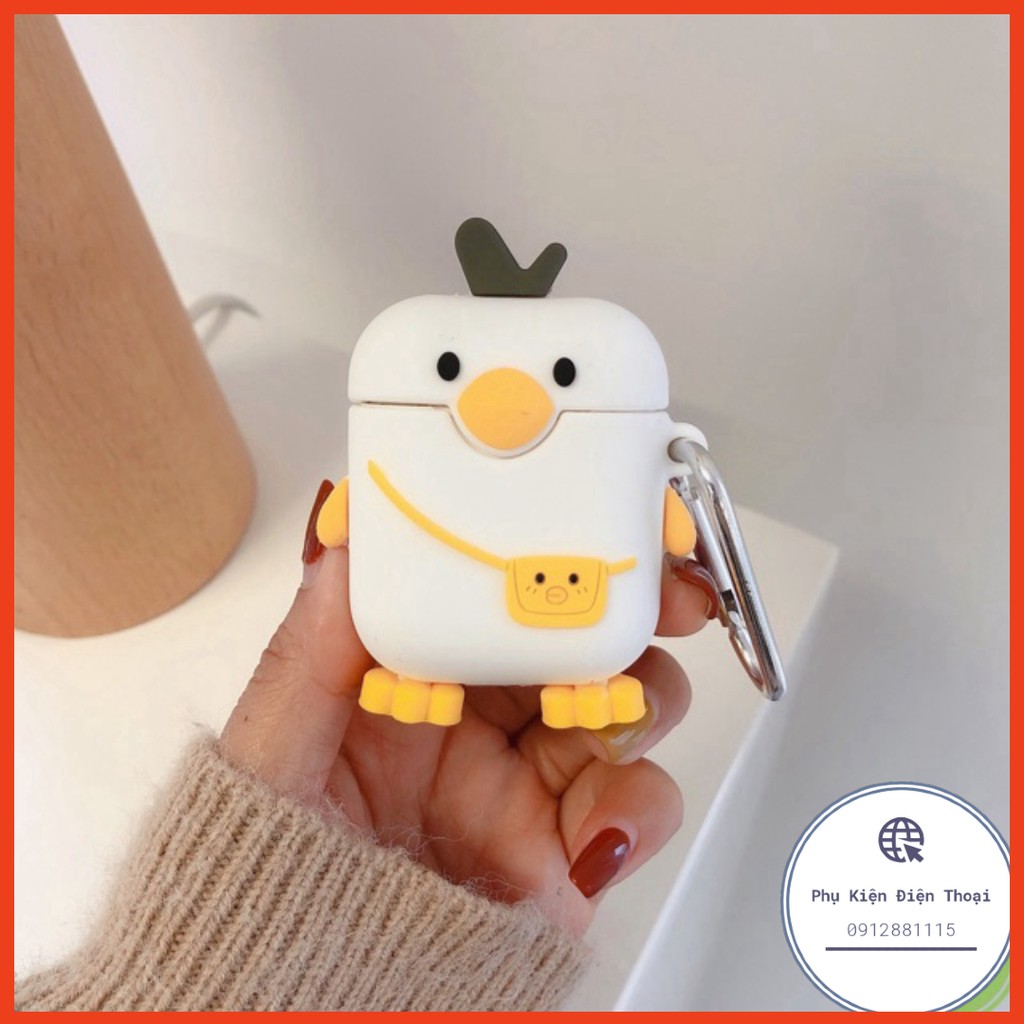 Case Vỏ Bao Airpods Đựng Tai Nghe Airpod 1 2 Pro 3 Vịt Koduck Pokemon Cover i11, i12