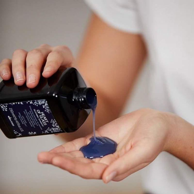 Dầu gội xả hấp Davines Heart Of Glass Silkening làm sạch tóc màu vàng sáng 250ml