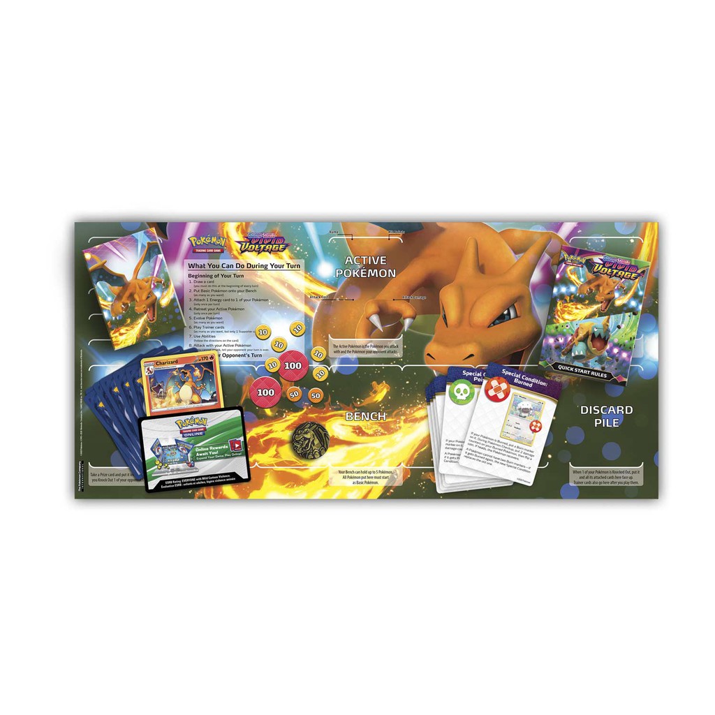 Thẻ bài Pokemon TCG: Sword & Shield Vivid Voltage Charizard Theme Deck (Hàng chính hãng)