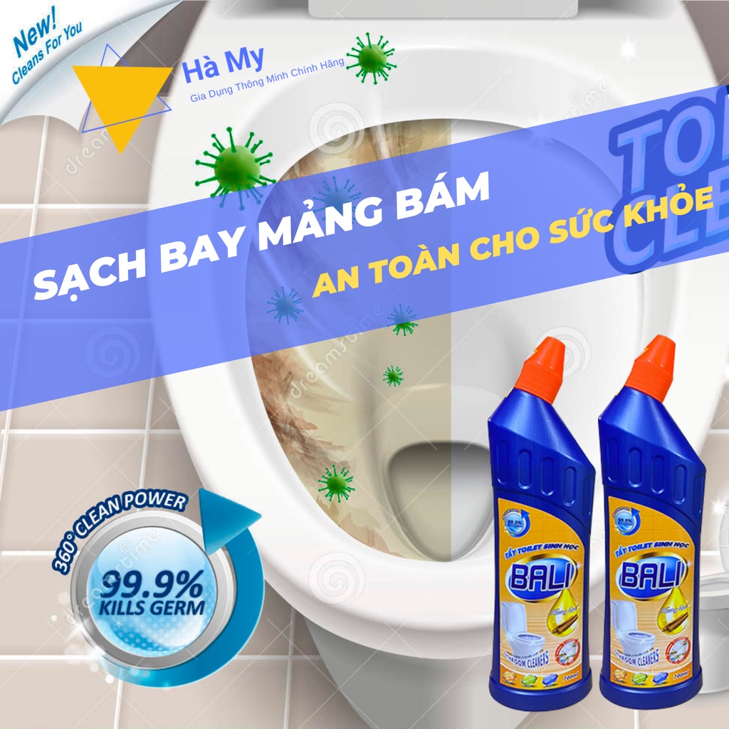 Nước Tẩy Toilet,Nhà Vệ Sinh BALI 800Gr Hương Quế Không Chất Hóa Học,Diệt Và Ngăn Ngừa Vi Khuẩn Hiệu Quả