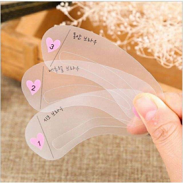 [Hàng mới về] Set 3 chiếc thẻ kẻ lông mày dễ sử dụng tiện lợi