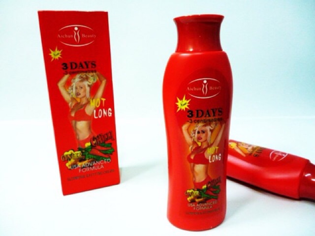 kem tan mỡ bụng 3 Days Chilly 200ml