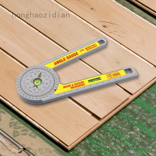 Honghaozidian Ba171858 7-inch plastic protractor protractor angle gauge DIY angle ruler 360 degree angle gauge woodworking bevel saw protractor