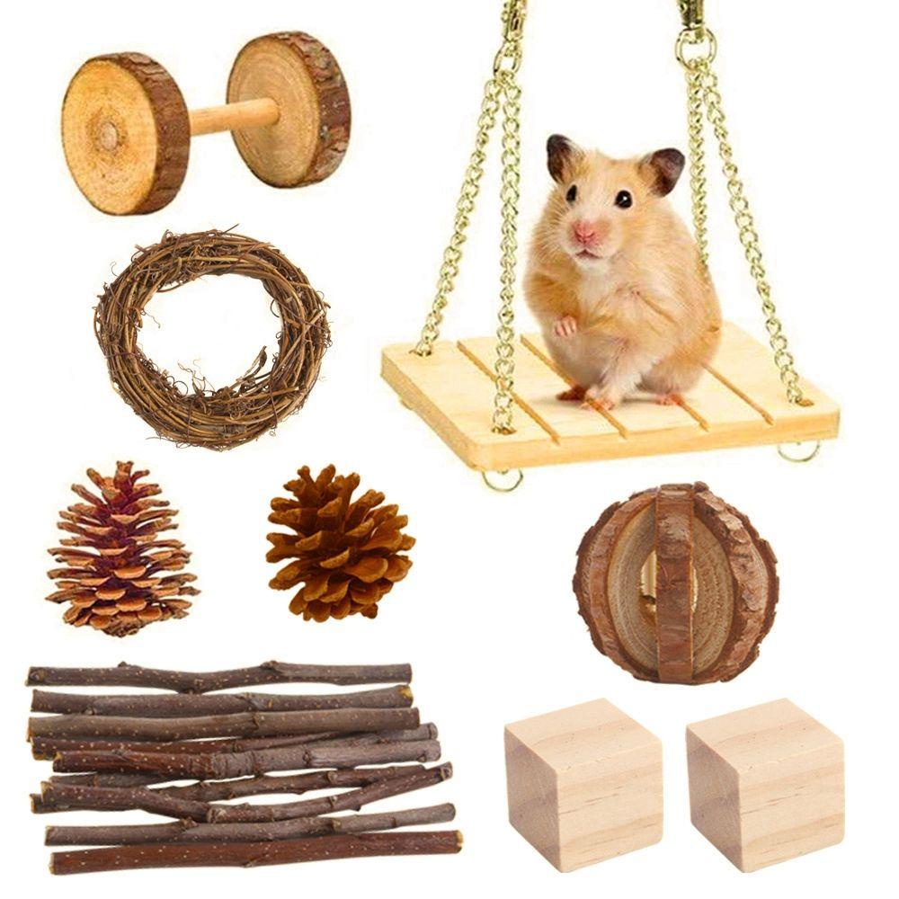 JARRED Bộ Đồ Chơi Đường Hầm Chui Làm Sạch Răng Cho Thỏ / Chuột Hamster