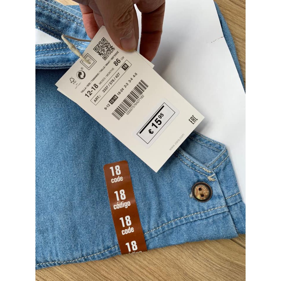 Yếm bò ZARA cho bé gái