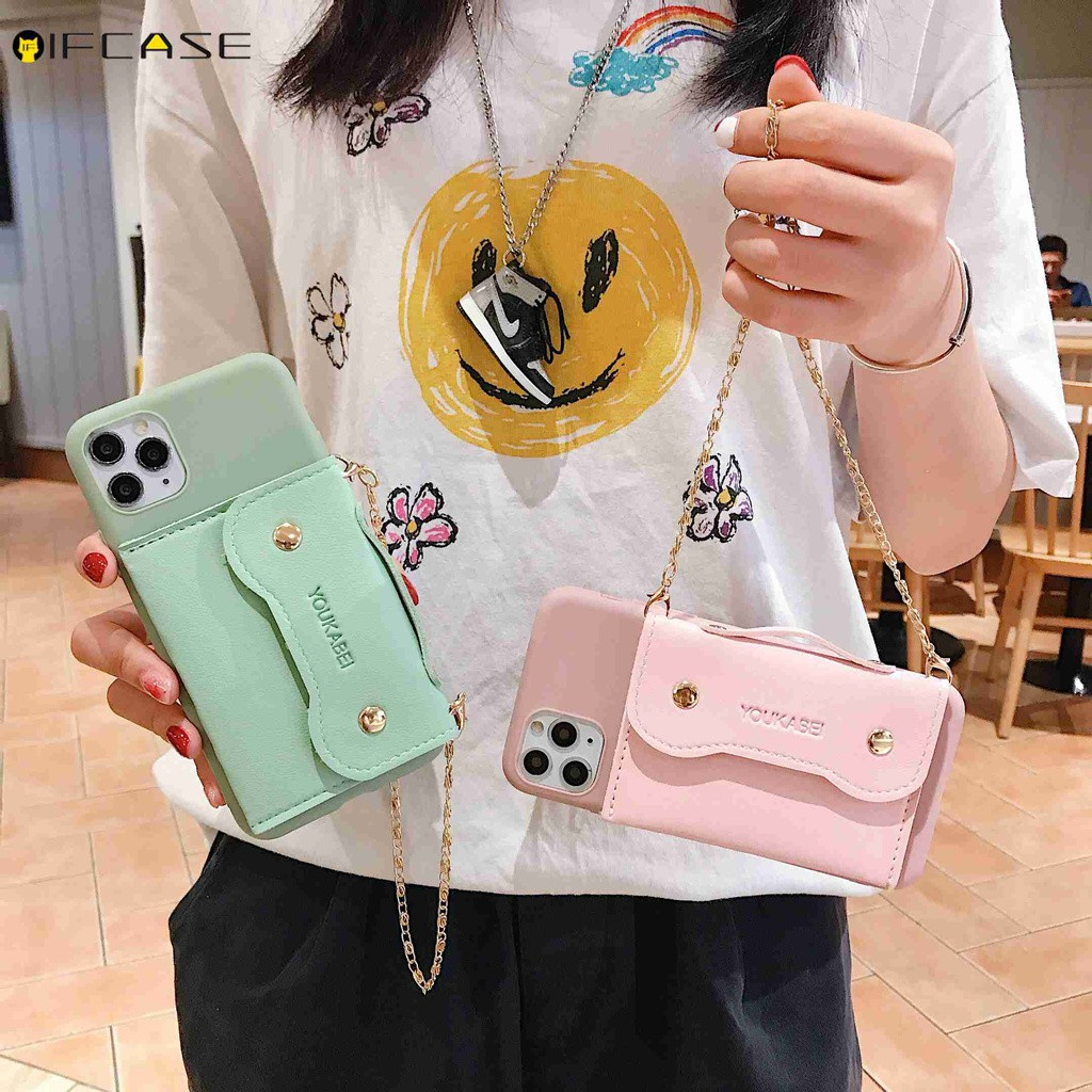 Ốp Điện Thoại Màu Trơn Có Ví Da Đựng Thẻ Cho OPPO A94 A93 A74 A35 A54 A15 A15s Reno 5 Pro 5Z 4G 5G Reno 6 Lite Realme C21 C20
