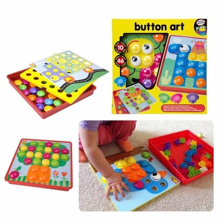 Bộ Nút Ghép Hình Đồ Chơi Sáng Tạo Cho Bé NO.M9A