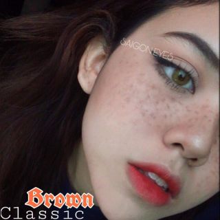 Lens brown tây không độ