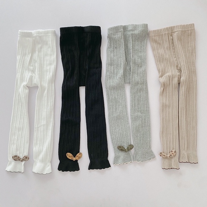 Quần legging len tăm cho bé gái, quần tất len tăm không bàn cho bé