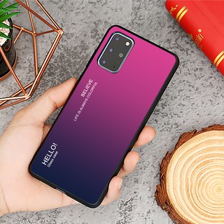Ốp lưng kính cường lực Samsung Galaxy S20 Plus, S20 Ultra - Gradient edition