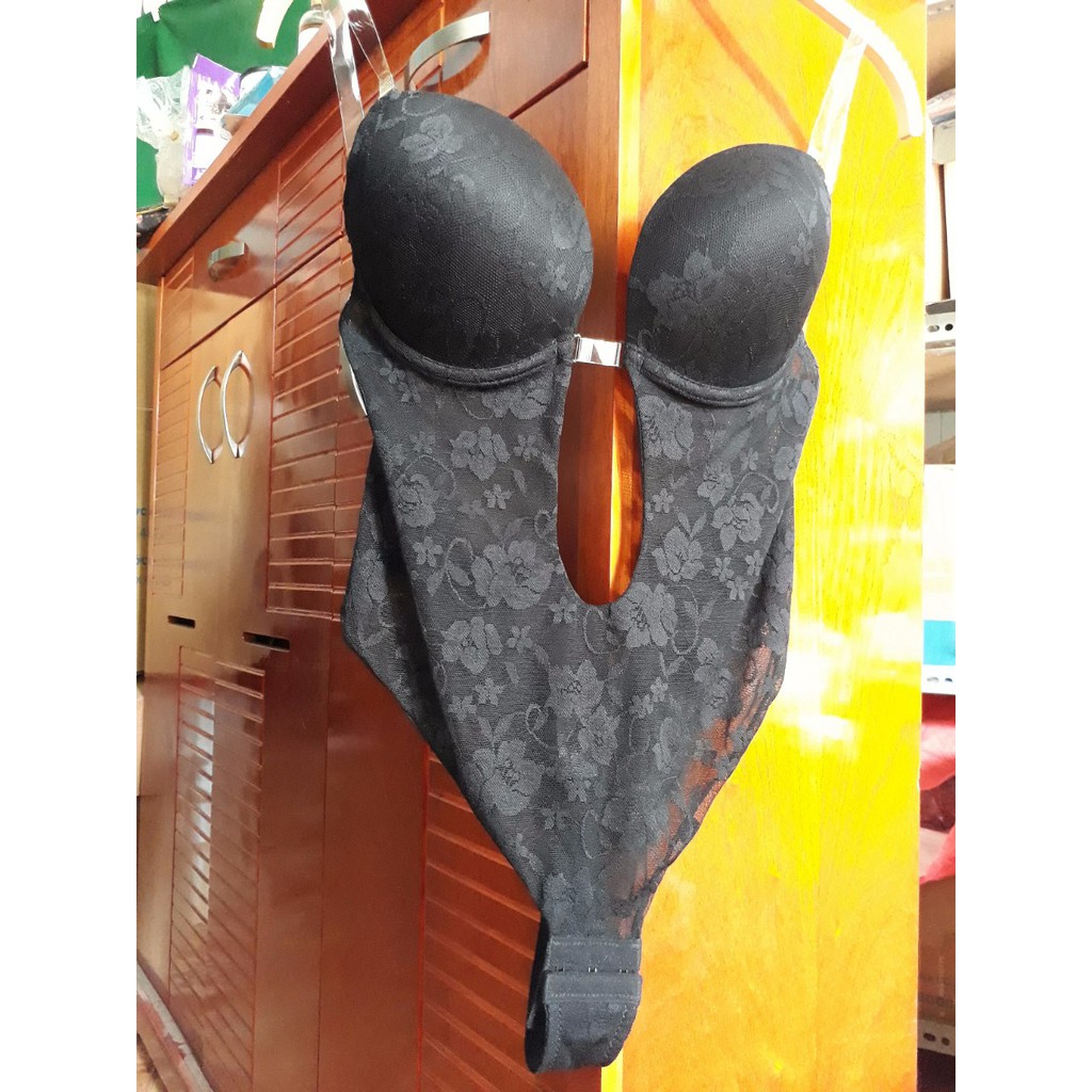 Bộ đồ lót liền thân REN mặc đồ hở lưng ngực- [hình thật]