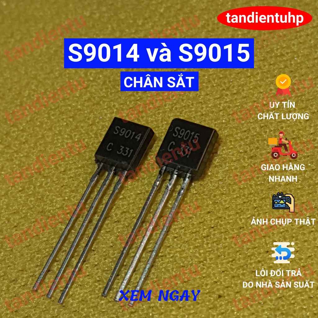 50 CHIẾC A1015, C1815, S8550, S8050, 431, PC817 CHÂN CẮM. MỖI LOẠI 50 CHIẾC