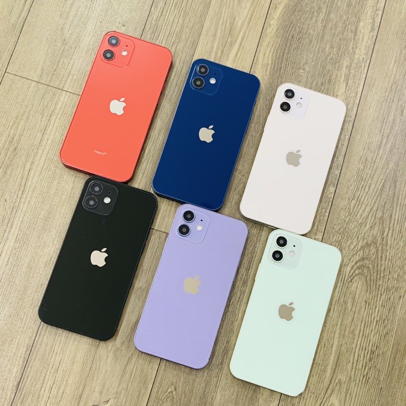 mô hình trưng bày đủ màu của iphone 12/12mini