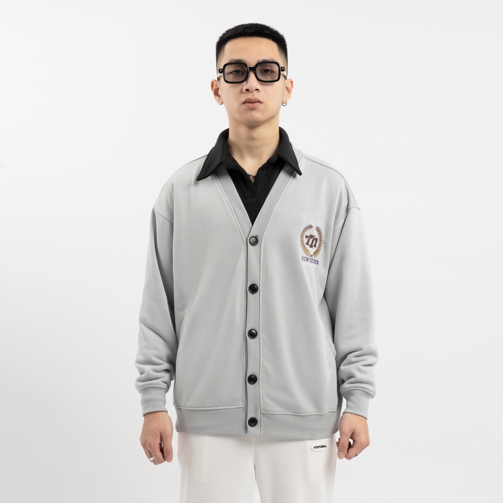 Áo Khoác Cardigan N7 Newseven ACADEMY basic nam nữ form rộng Local Brand