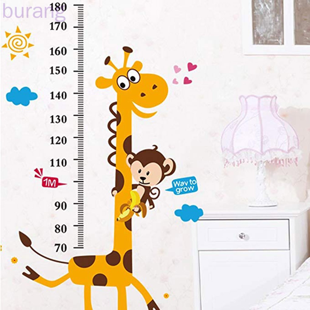 Miếng Dán Tường Hình Hươu Cao Cổ Dễ Thương