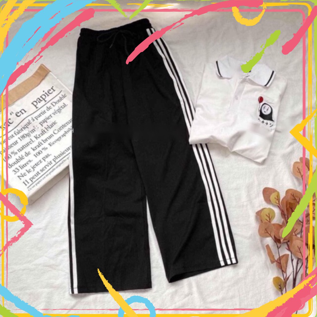 Quần thể thao ba sọc rộng