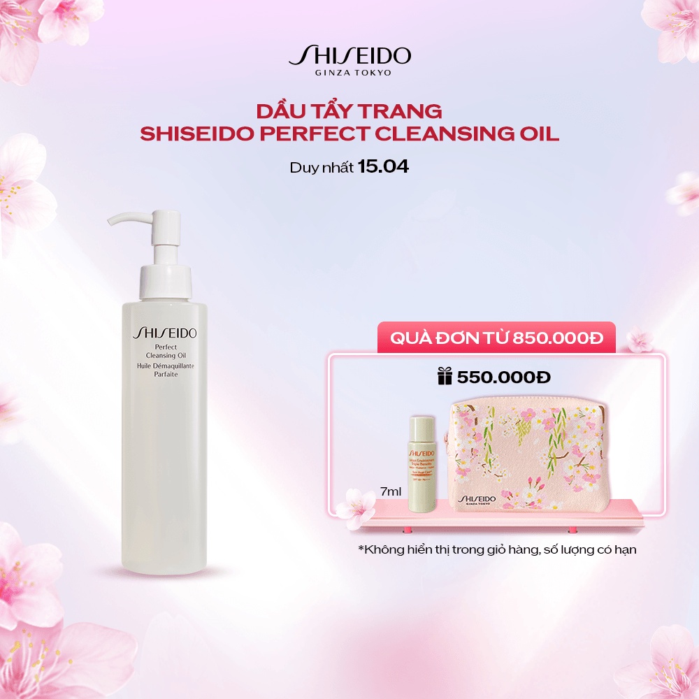 [Mã COSSD5 giảm 10% đơn 600K] Dầu tẩy trang Shiseido Perfect Cleansing Oil 300ml