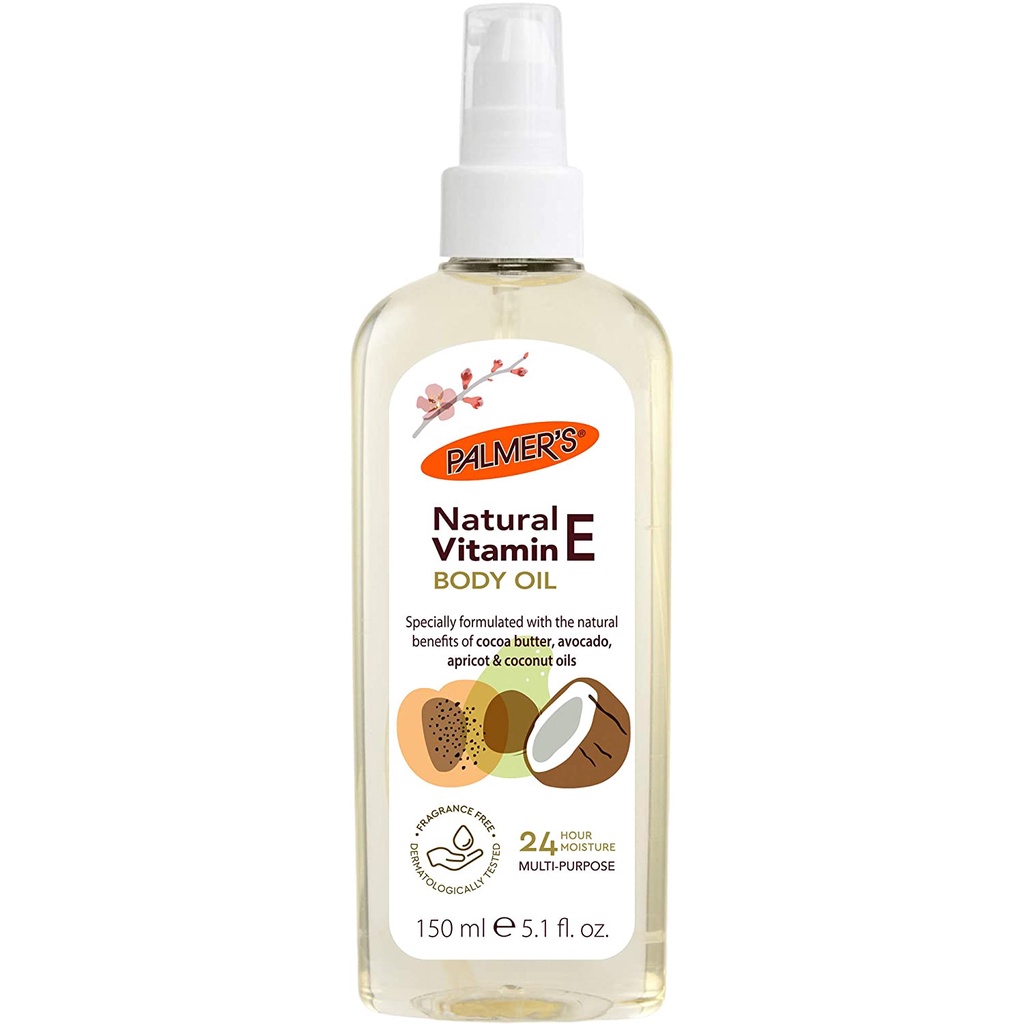 Dầu thiên nhiên dưỡng ẩm đa năng Palmer's Natural Vitamin E Multi-Purpose Body Oil 150ml (Mỹ)