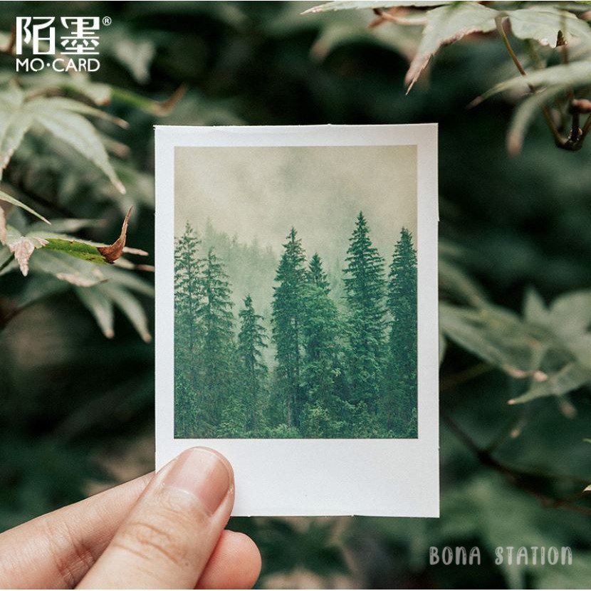 Hộp 30 sticker lomo phong cảnh thiên nhiên Romantic landscape | BDL003