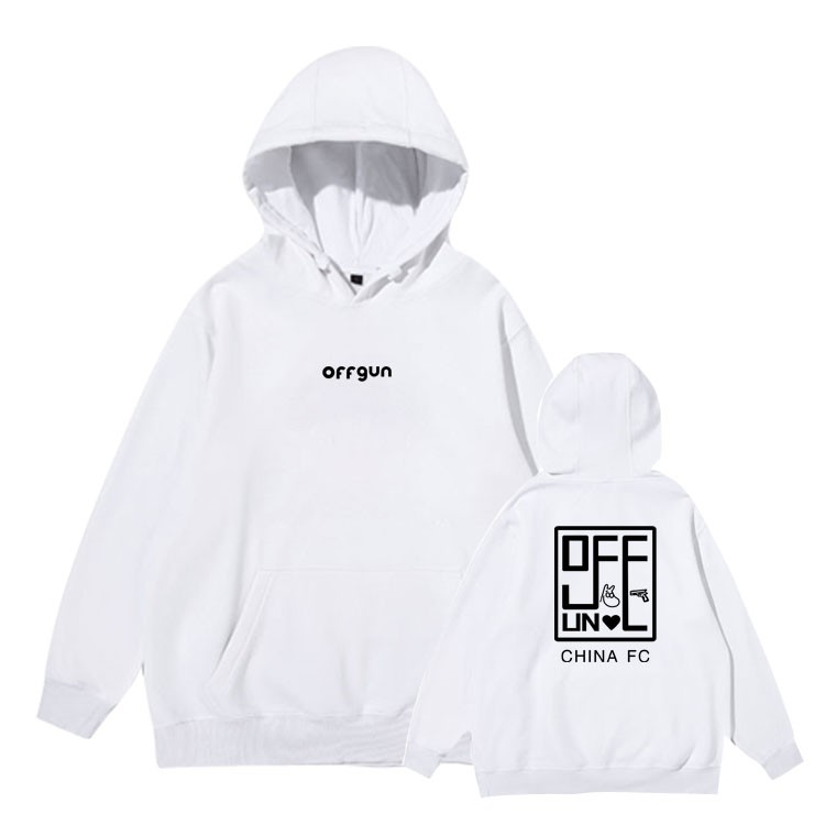 Áo Hoodie Off White Form Rộng Thời Trang Năng Động Cho Nam Nữ