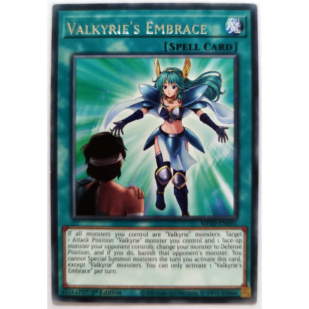 [Thẻ Yugioh] Valkyrie's Embrace |EN| Rare (Duel Monsters)