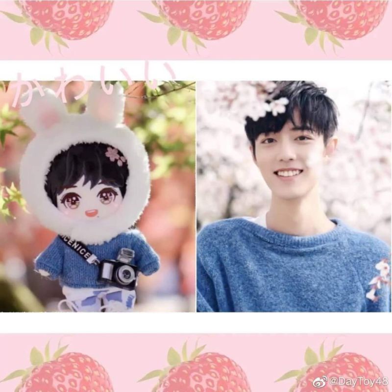 Fullset doll Thỏ Anh Đào 20cm - Tiêu Chiến