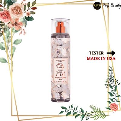 WHITE PUMPKIN CHAI - Xịt Thơm Toàn Thân Body Mist Bath & Body Works Usa