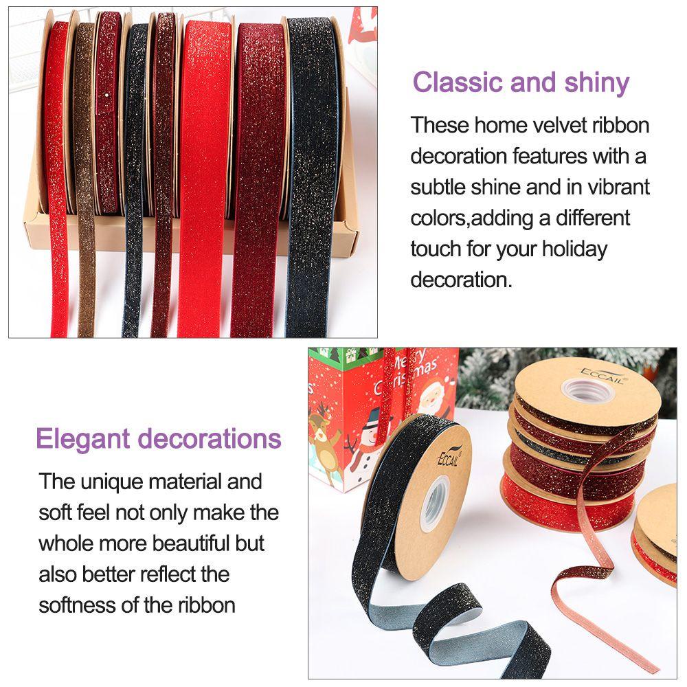 Doraw 10mm 25mm 10yards|Dây Ruy Băng Nhung Dùng Trang Trí Bó Hoa Xinh Xắn