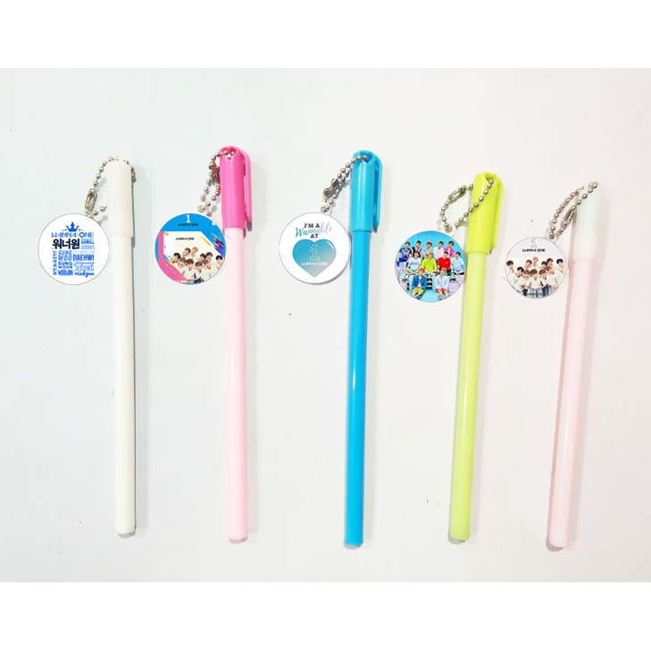 Bút wanna one kpop hình người kèm dây treo BMCI1 bút cute dễ thương thần tượng idol hoạt hình