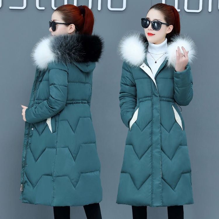 (D356) Áo khoác phao dáng dài mũ lông màu sắc trang nhã kiểu dáng thiết kế thời trang tinh tế cực kỳ ấm áp đón đông sang | BigBuy360 - bigbuy360.vn