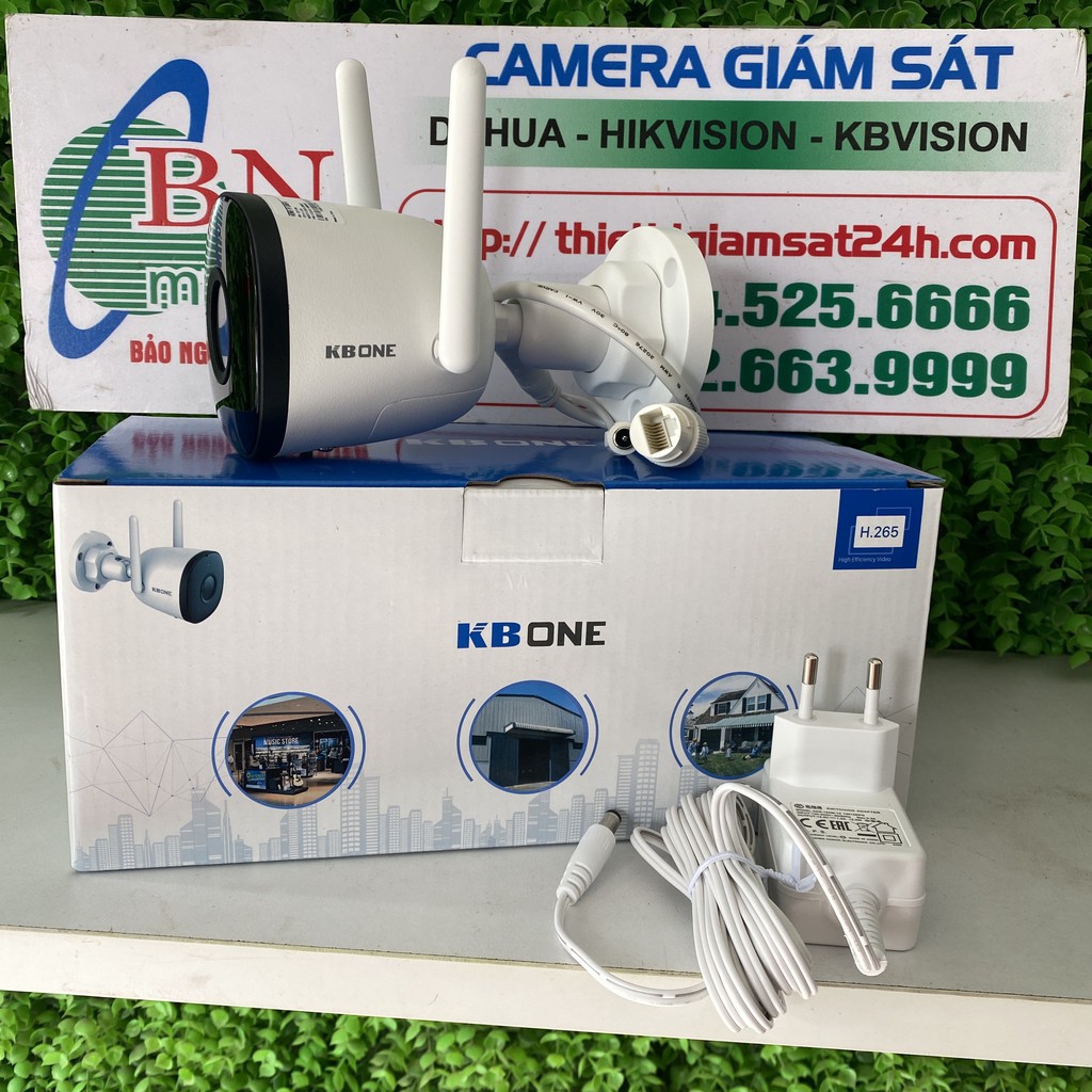 Camera Wifi Kbone KN-B21 2.0Megapixels lắp được ngoài trời, bảo hành 24 tháng | BigBuy360 - bigbuy360.vn
