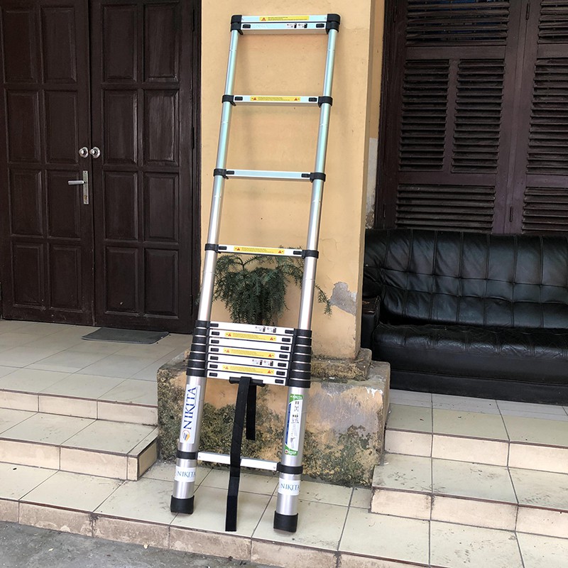 Thang Nhôm Rút Xếp Đơn Nikita Nhật Bản R49 cao 4m9, 5m R50, 5m4 R54, 5m8 R58, 6m2 R62
