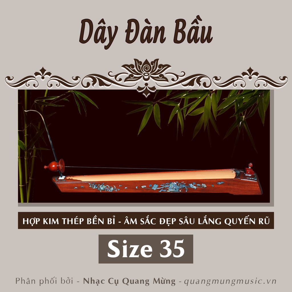 [Shop Uy Tín] Bộ 5 Dây Đàn Bầu (size 35-40) Chất Lượng dài 1,2m
