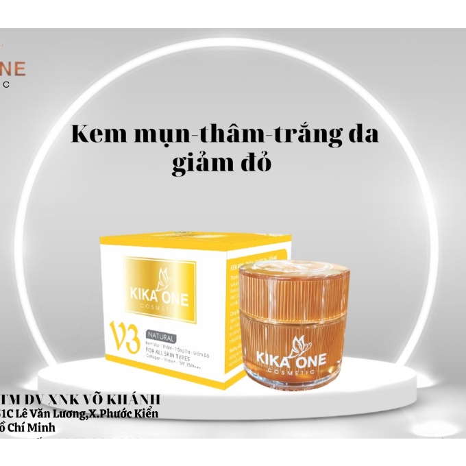 KEM KIKA ONE MỤN - THÂM - TRẮNG DA - GIẢM ĐỎ 35G